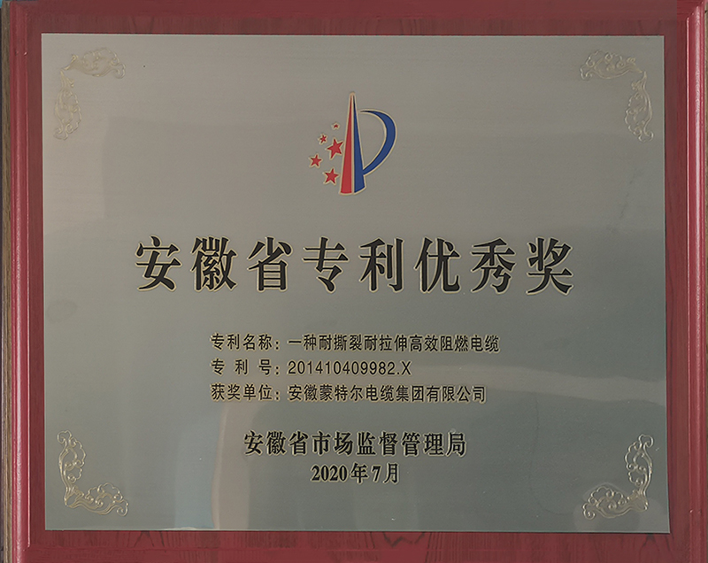 安徽省專(zhuān)利優(yōu)秀獎(jiǎng)